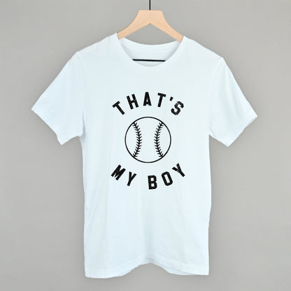 That's My Boy Baseball (Black} Funny T-Shirt in White – Ivy + Cloth