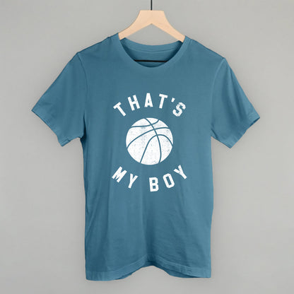 That's My Boy Basketball Funny T-Shirt in Steel Blue – Ivy + Cloth