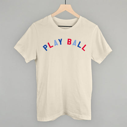 Play Ball Arc (White) Funny Shirt & Sweatshirt in Natural – Ivy + Cloth