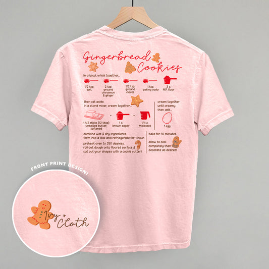 Gingerbread Cookie Recipe (Back Print) Funny Comfort Colors T-Shirt in Blossom – Ivy + Cloth