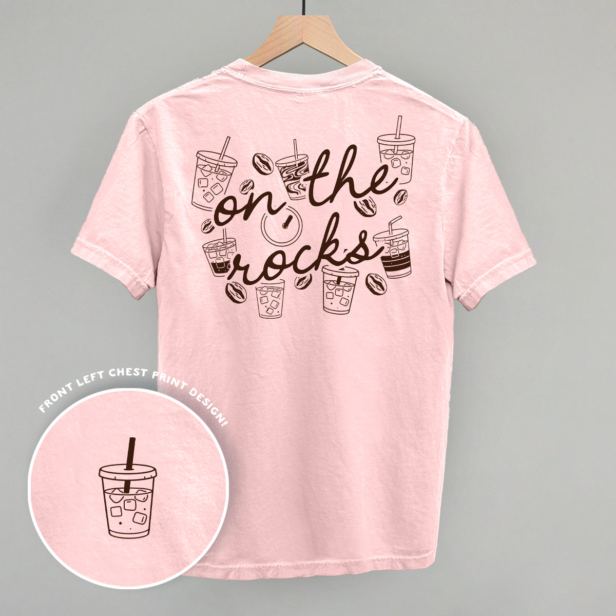 The Rocks Iced Coffee Lover graphic top in Blossom