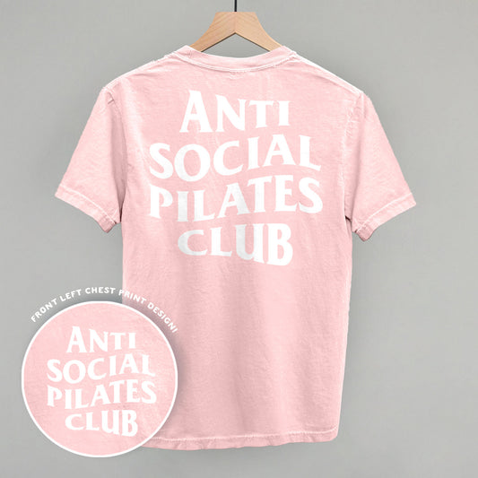 Anti Social Pilates Club (White) (Back Print) Funny Comfort Colors T-Shirt in Blossom – Ivy + Cloth