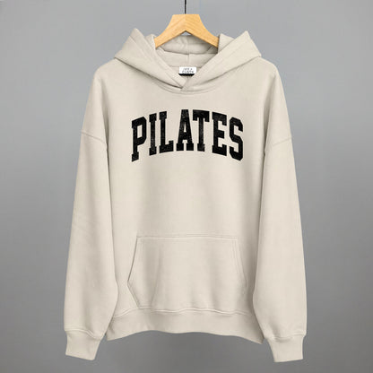 Pilates Arch Funny Hoodie in Bone – Ivy + Cloth