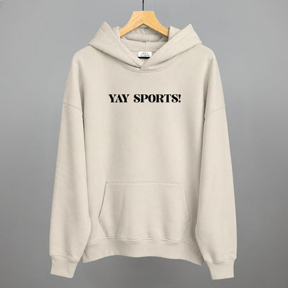 Yay Sports Funny Hoodie in Bone – Ivy + Cloth