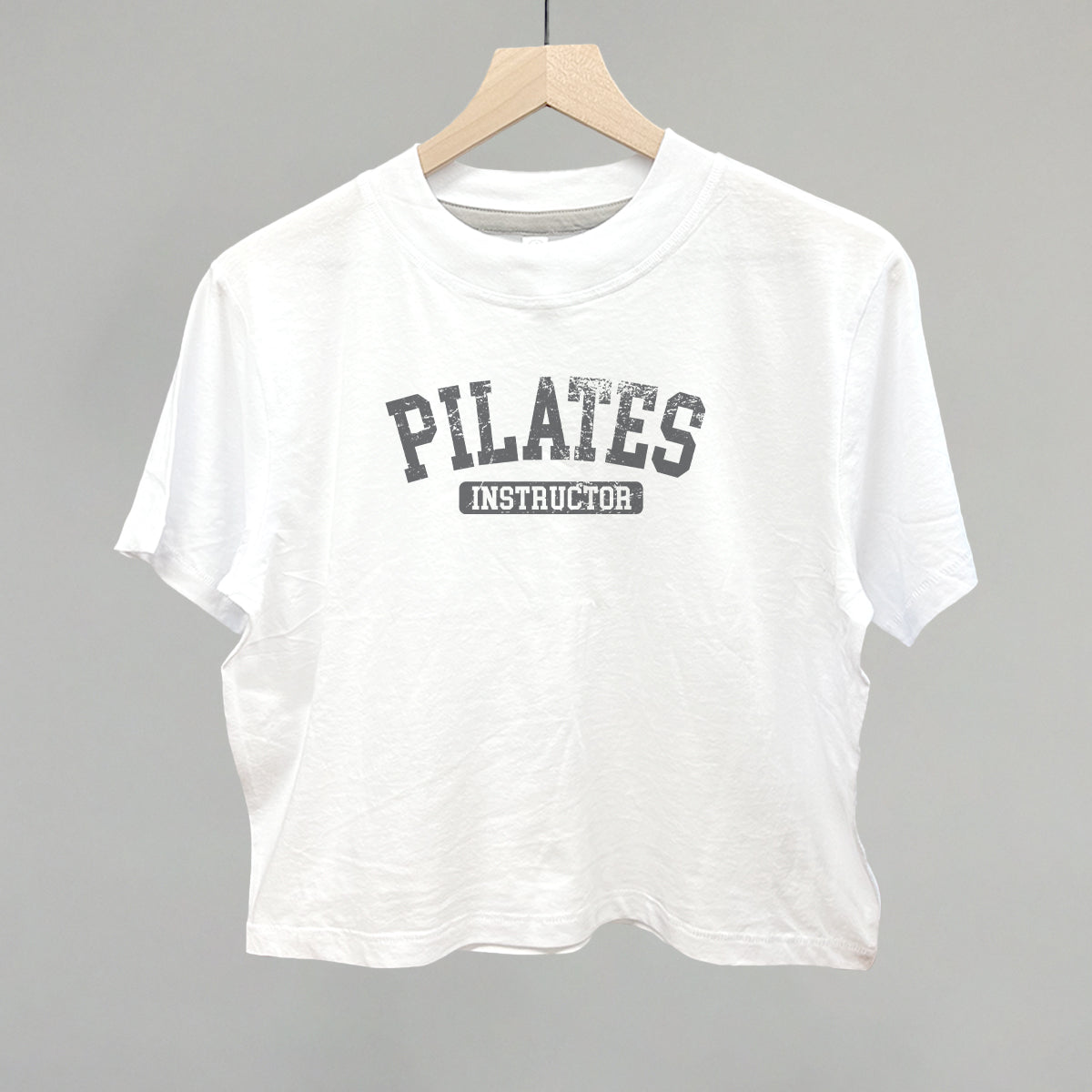 Pilates Instructor Funny Boxy T-Shirt in White – Ivy + Cloth