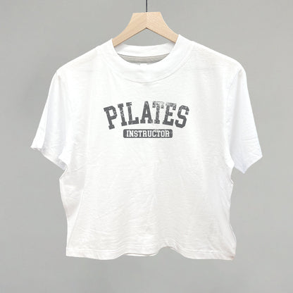 Pilates Instructor Funny Boxy T-Shirt in White – Ivy + Cloth