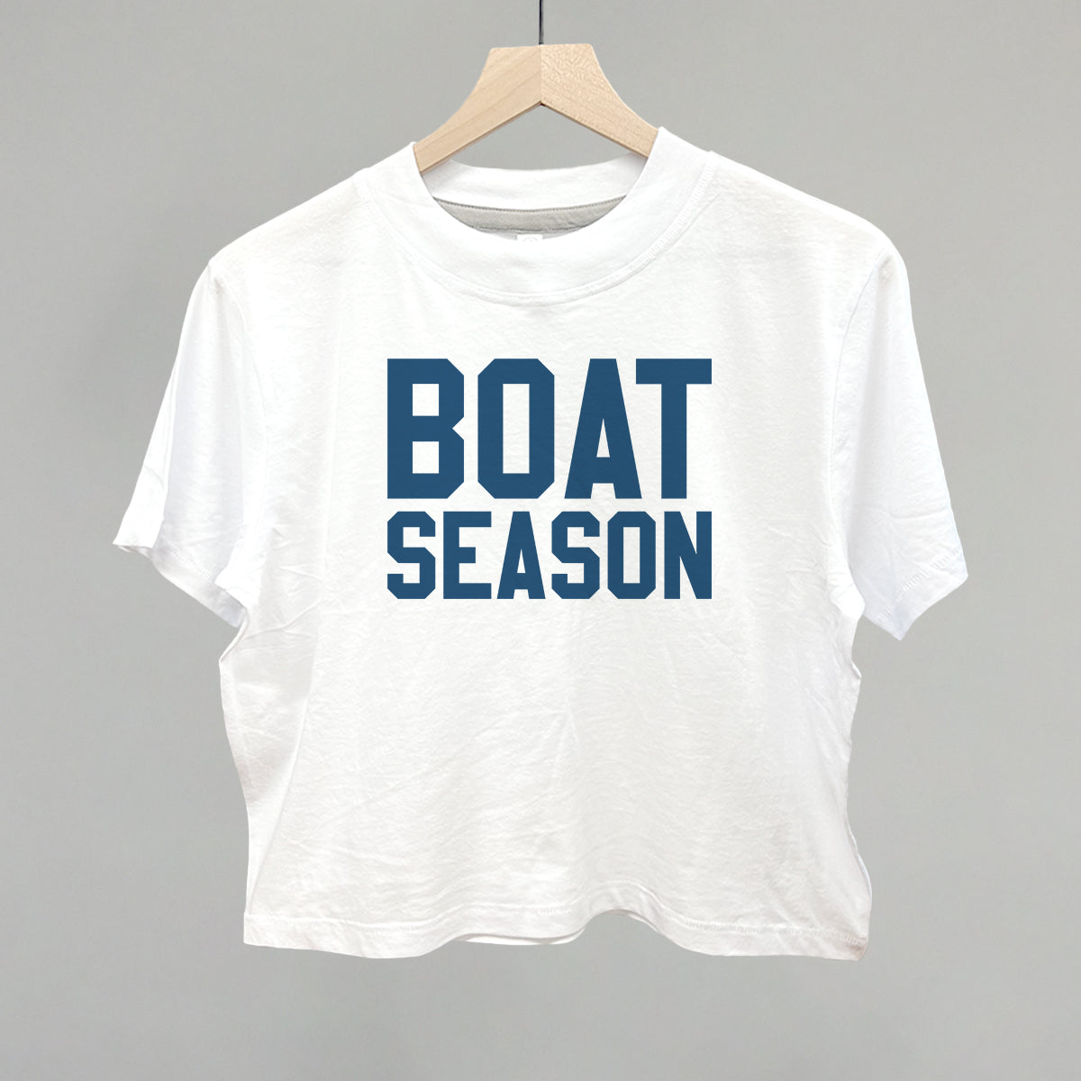 Boat Season Funny Boxy T-Shirt in White – Ivy + Cloth