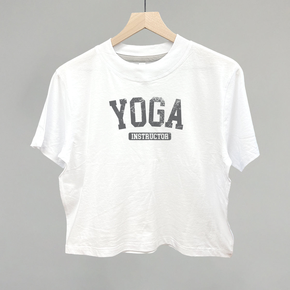Yoga Instructor Funny Boxy T-Shirt in White – Ivy + Cloth