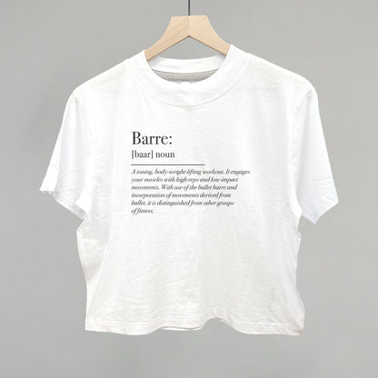 Barre Definition Funny Boxy T-Shirt in White – Ivy + Cloth