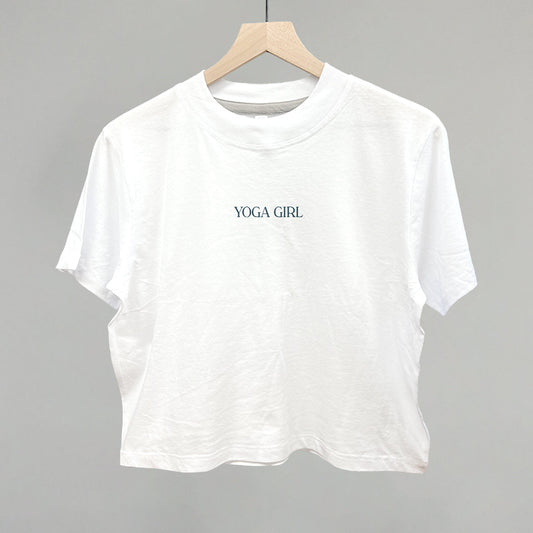 Yoga Girl Funny Boxy T-Shirt in White – Ivy + Cloth