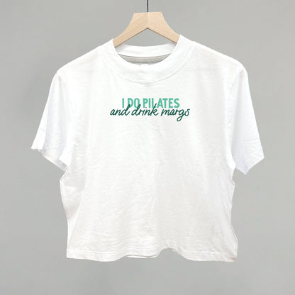 I Do Pilates And Drink Margs Funny Boxy T-Shirt in White – Ivy + Cloth