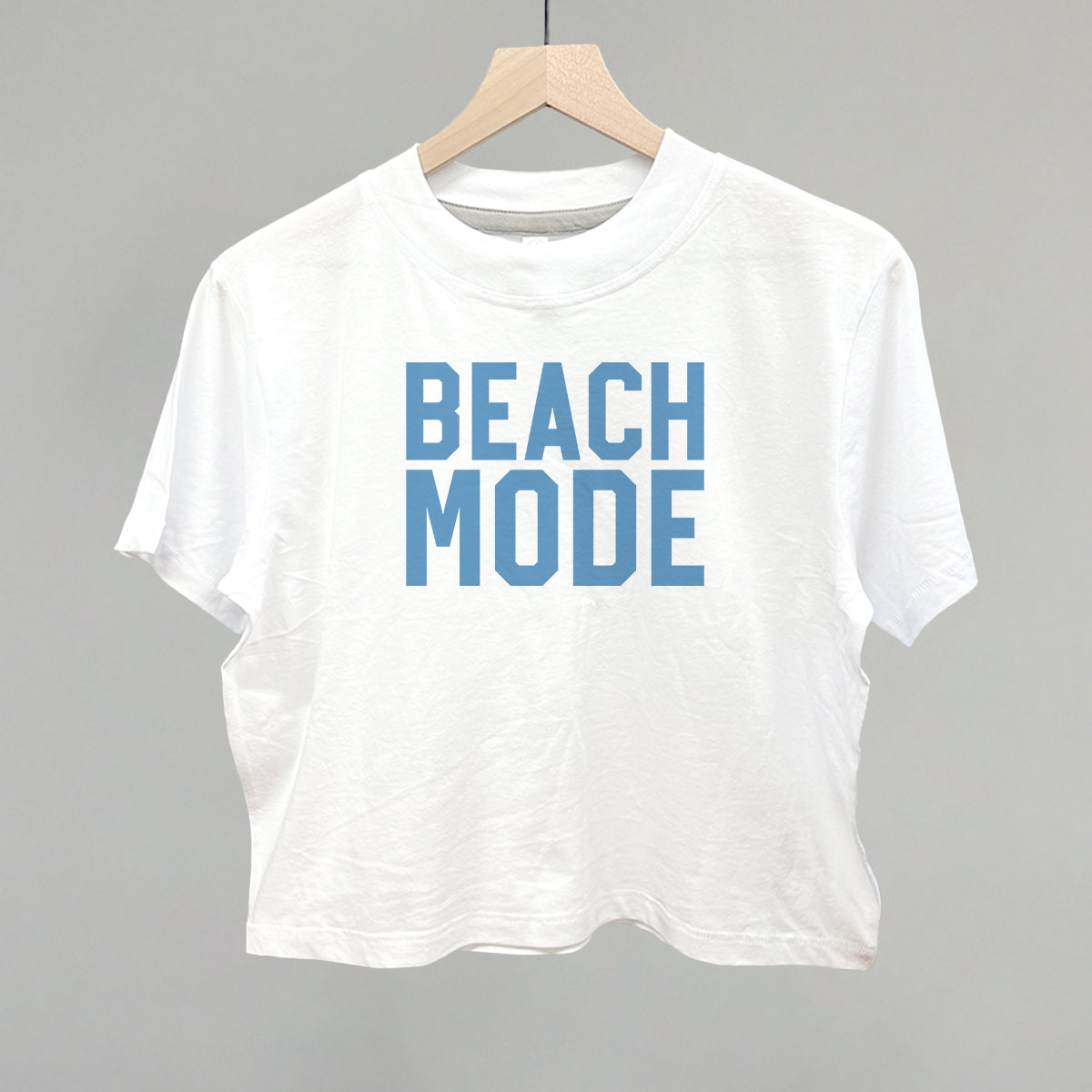 Beach Mode graphic boxy tee in White