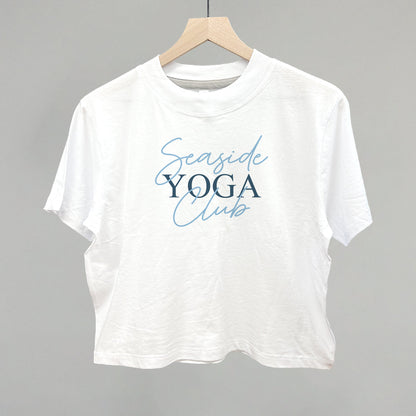 Seaside Yoga Club Funny Boxy T-Shirt in White – Ivy + Cloth
