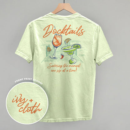 Docktails (Back Print) Funny Comfort Colors T-Shirt in Chic Lime – Ivy + Cloth
