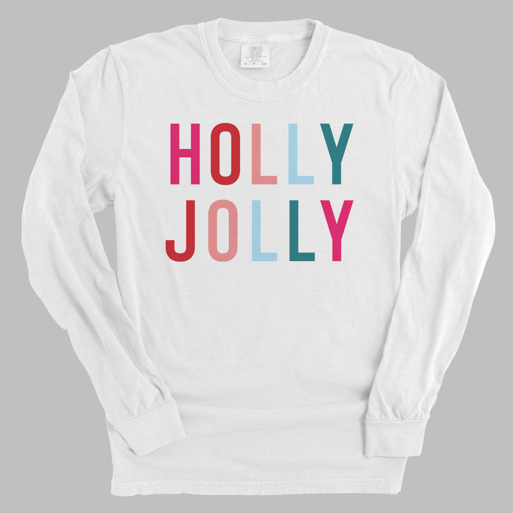 Holly Jolly Funny Comfort Colors Long Sleeve T-Shirt – Ivy + Cloth