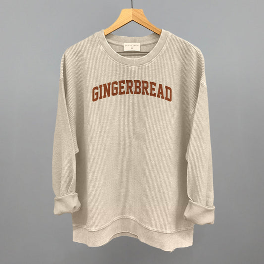 Gingerbread Arch Funny Oversized Corded Crewneck Sweatshirt in Moonbeam – Ivy + Cloth