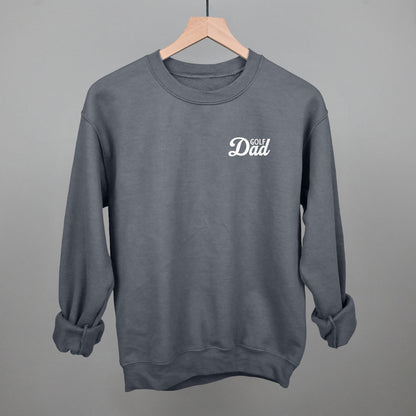 Golf Dad (White) (Left Chest) Funny Sweatshirt in Charcoal – Ivy + Cloth