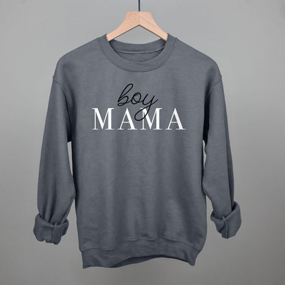 Boy Mama Funny Sweatshirt in Charcoal – Ivy + Cloth
