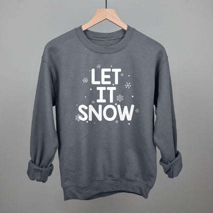 Let It Snow (White) Funny Sweatshirt in Charcoal – Ivy + Cloth