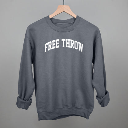 Free Throw Arch Funny Sweatshirt in Charcoal – Ivy + Cloth
