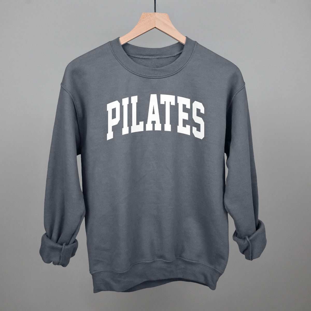 Pilates Arch (White) Funny Sweatshirt in Charcoal – Ivy + Cloth