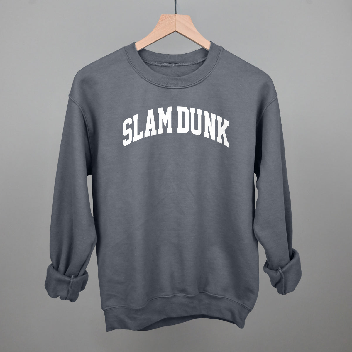 Slam Dunk Arch Funny Sweatshirt in Charcoal – Ivy + Cloth