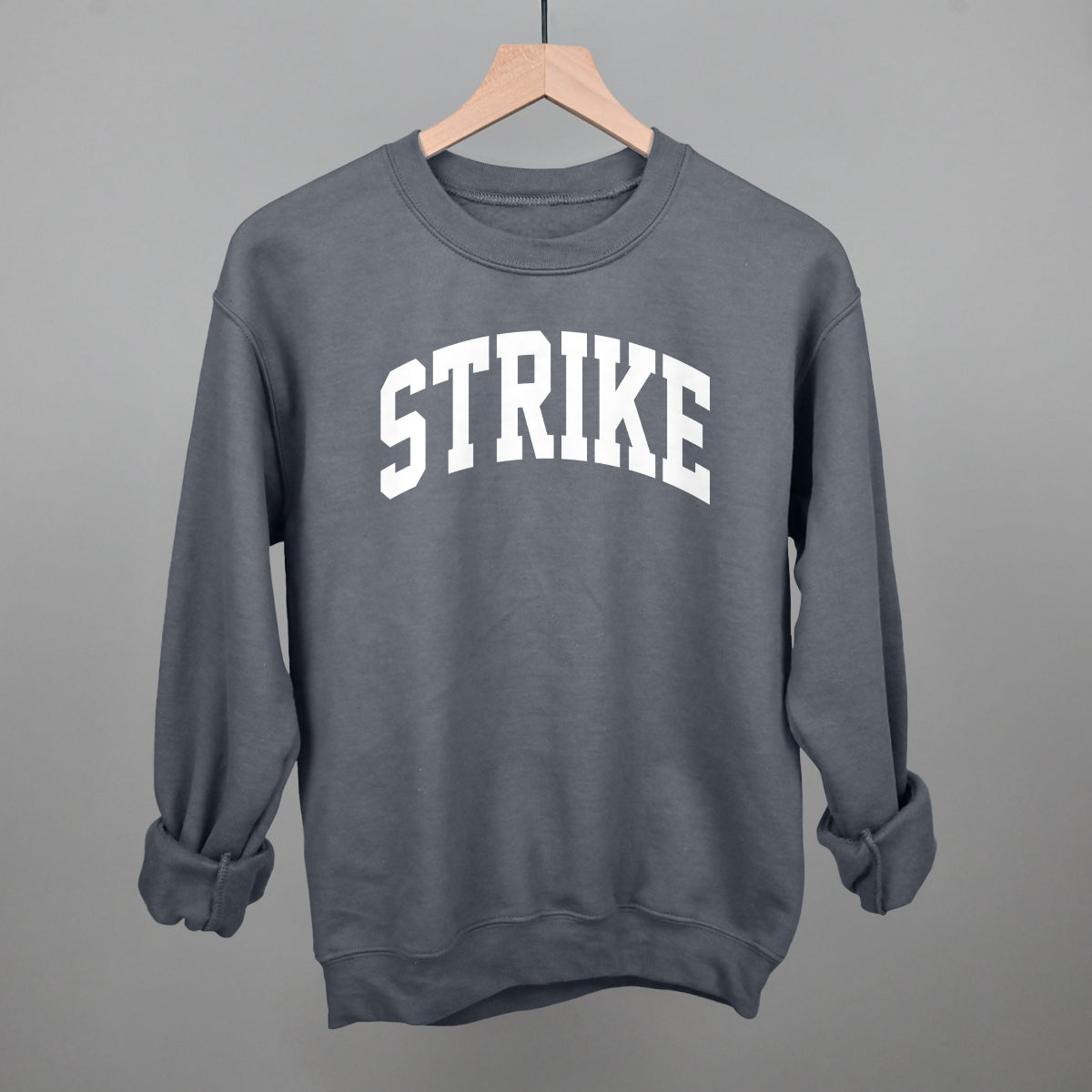 Strike Arch Funny Sweatshirt in Charcoal – Ivy + Cloth