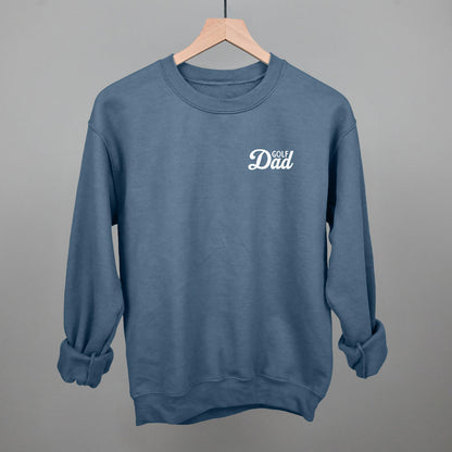 Golf Dad (White) (Left Chest) Funny Sweatshirt in Indigo Blue – Ivy + Cloth