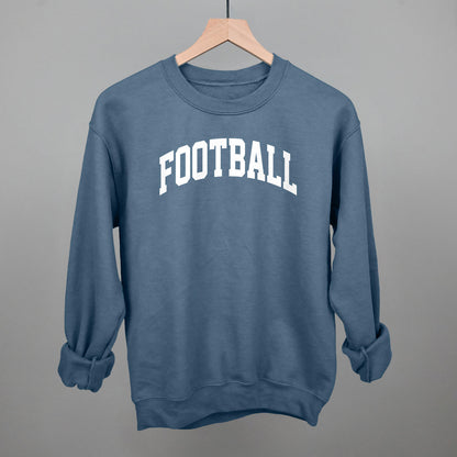 Football Arch (White) Funny Sweatshirt in Indigo Blue – Ivy + Cloth