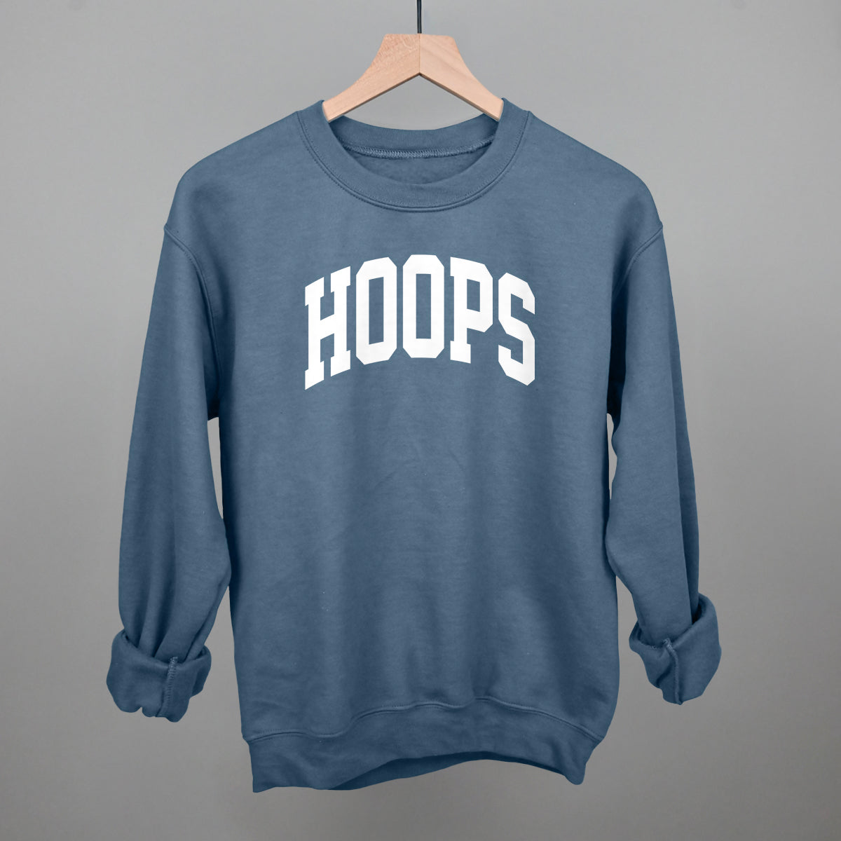Hoops Arch Funny Sweatshirt in Indigo Blue – Ivy + Cloth