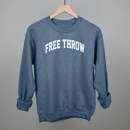 Free Throw Arch Funny Sweatshirt in Indigo Blue – Ivy + Cloth