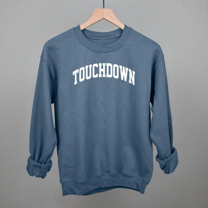 Touchdown Arch Funny Sweatshirt in Indigo Blue – Ivy + Cloth