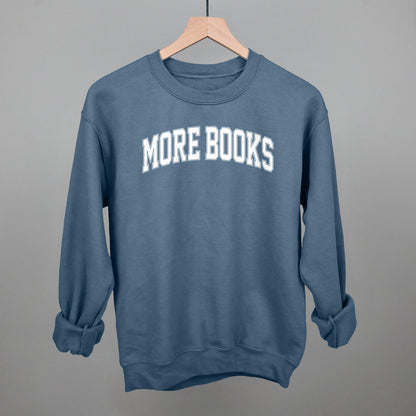 More Books Arch Funny Sweatshirt in Indigo Blue – Ivy + Cloth
