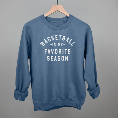 Basketball Is My Favorite Season Funny Sweatshirt in Indigo Blue – Ivy + Cloth
