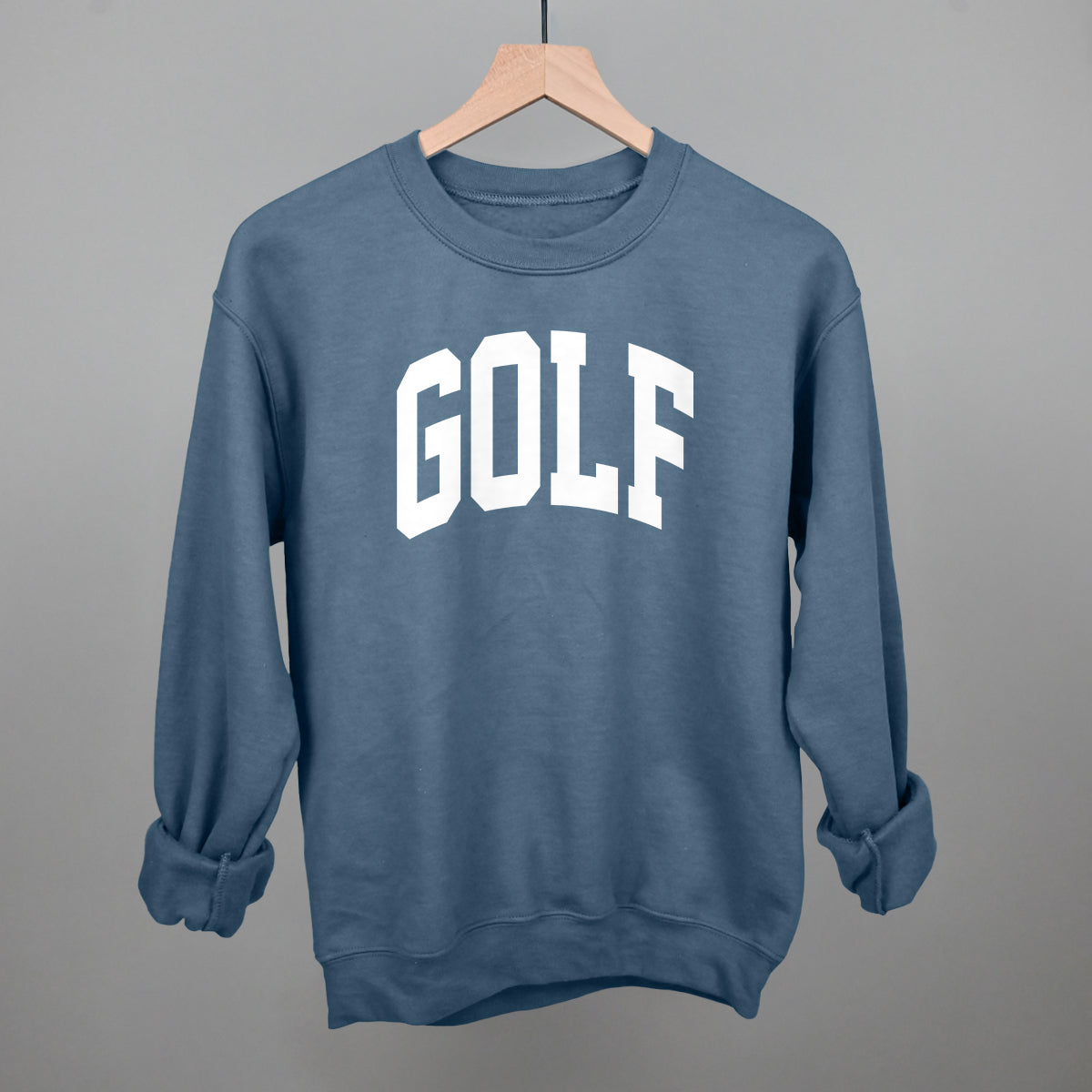 Golf Arch (White) Funny Sweatshirt in Indigo Blue – Ivy + Cloth