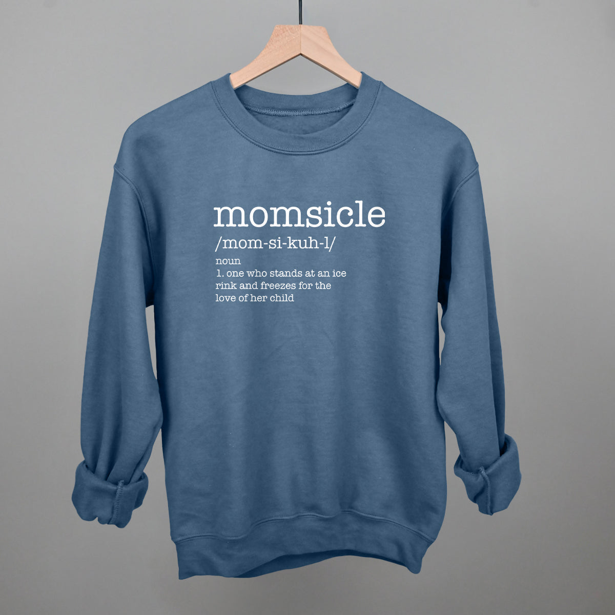 Momsicle Funny Sweatshirt in Indigo Blue – Ivy + Cloth