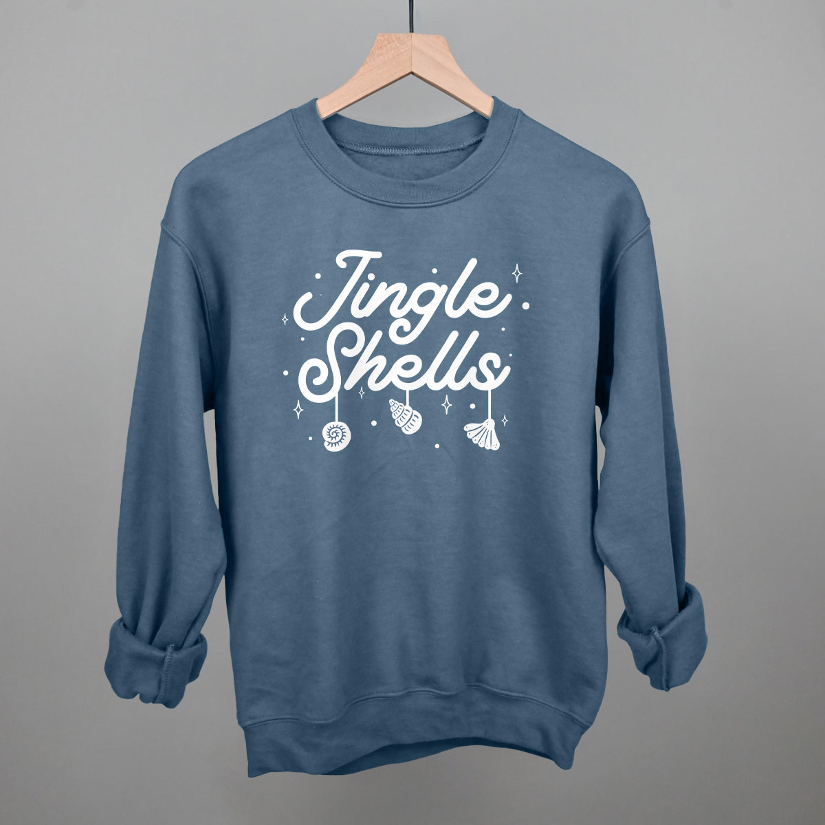 Jingle Shells Funny Sweatshirt in Indigo Blue – Ivy + Cloth