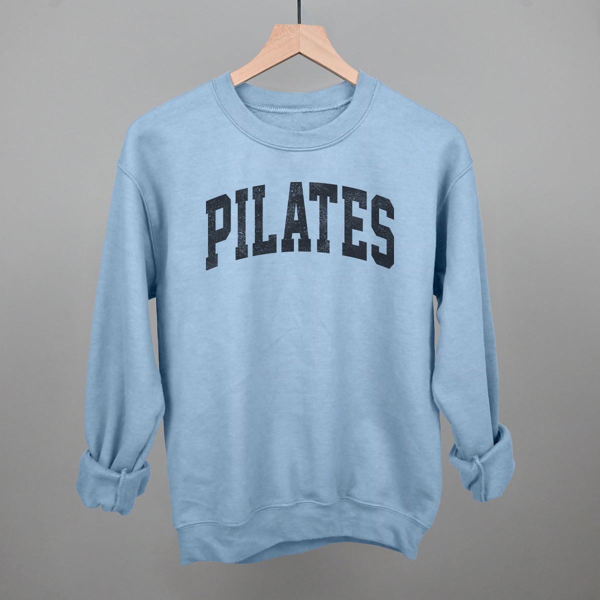 Pilates Arch Funny Sweatshirt in Light Blue – Ivy + Cloth