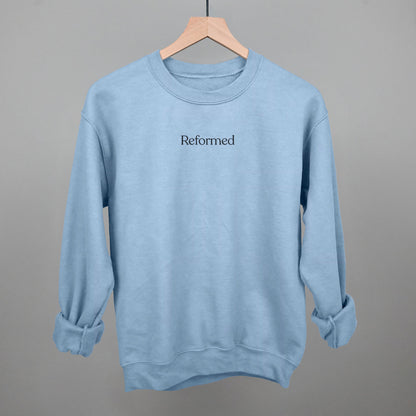 Reformed Pilates graphic crewneck sweatshirt in Light Blue