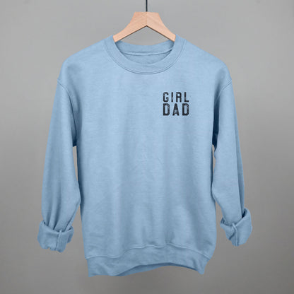 Girl Dad graphic crewneck sweatshirt in Light Blue