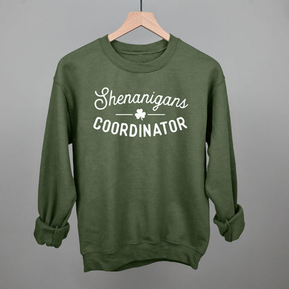 Shenanigans Coordinator Funny Sweatshirt in Military Green – Ivy + Cloth
