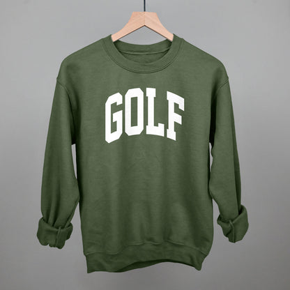 Golf Arch (White) Funny Sweatshirt in Military Green – Ivy + Cloth