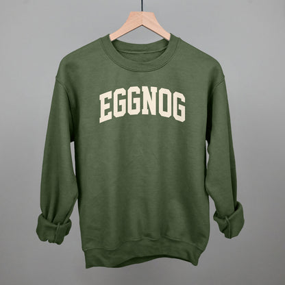 Eggnog Arch Funny Sweatshirt in Military Green – Ivy + Cloth