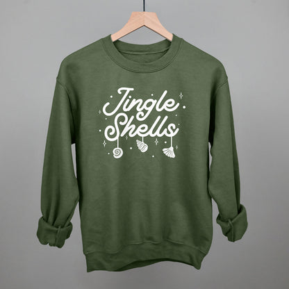 Jingle Shells Funny Sweatshirt in Military Green – Ivy + Cloth
