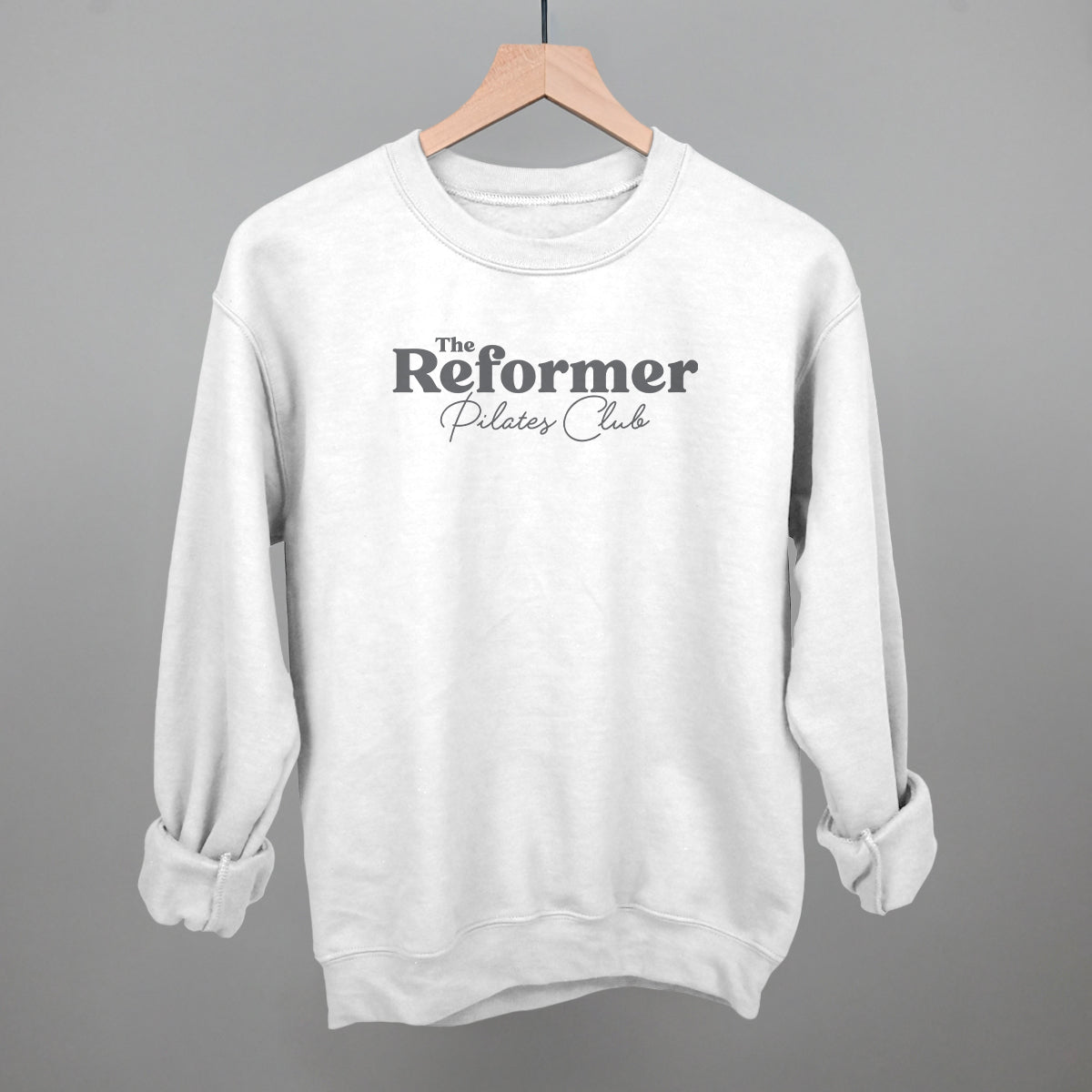 The Reformer Pilates Club Funny Sweatshirt in White – Ivy + Cloth