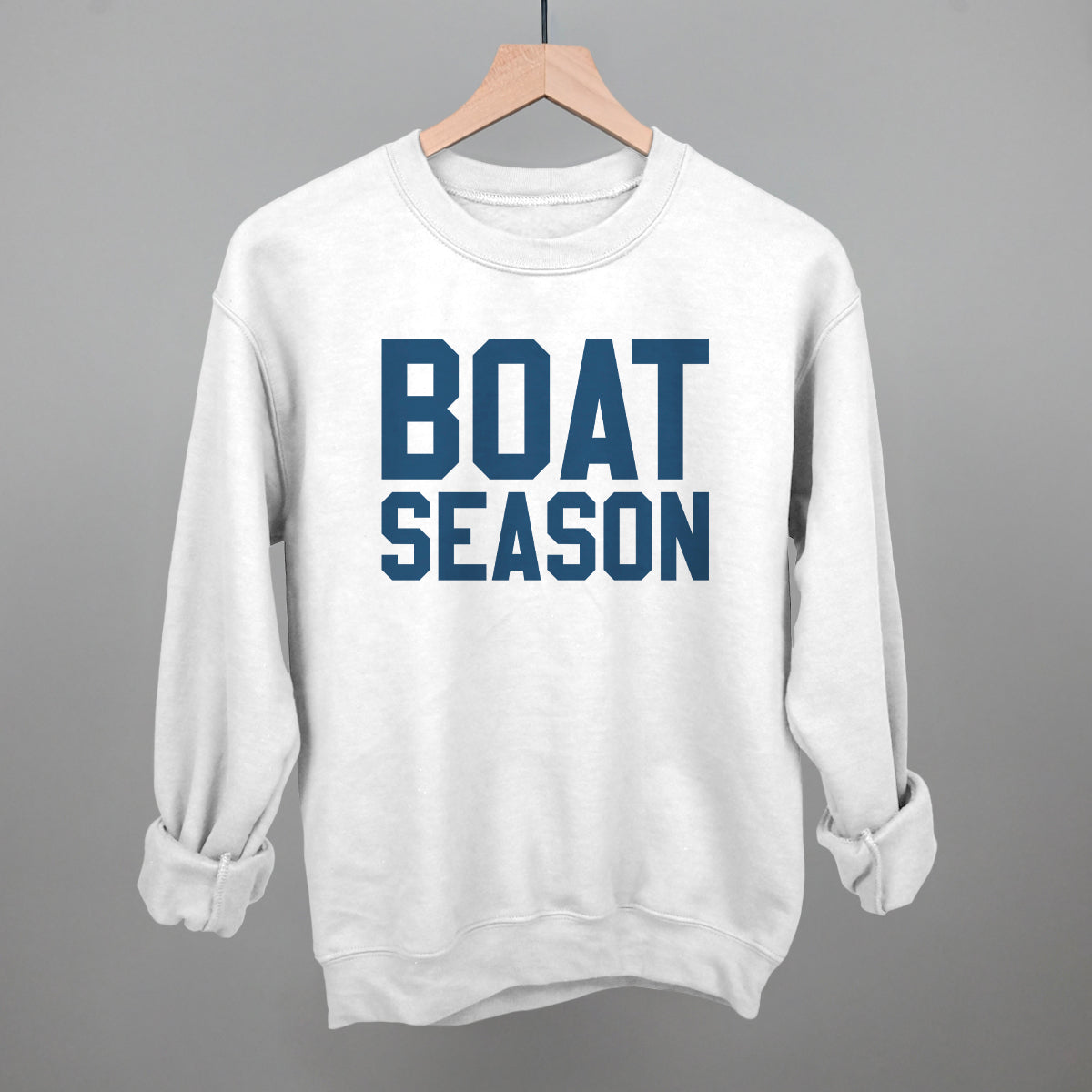 Boat Season Funny Sweatshirt in White – Ivy + Cloth