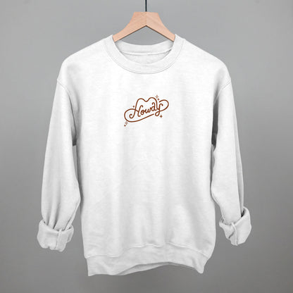 Howdy (Hat + Sparkles) Funny Sweatshirt in White – Ivy + Cloth