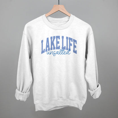 Lake Life Unsalted graphic crewneck sweatshirt in White