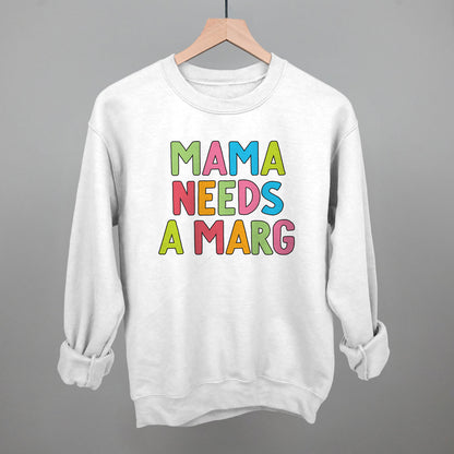 Mama Needs A Marg Colorful Funny Sweatshirt in White – Ivy + Cloth
