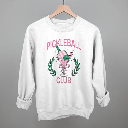 Pickleball Club Martini Funny Sweatshirt in White – Ivy + Cloth